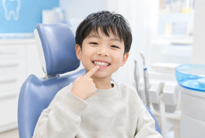 小児矯正で子どもの顎の成長を確認するイメージ